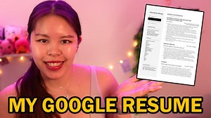 MY GOOGLE RESUME: The Resume that Got Me Into Google! | Christine Wong
