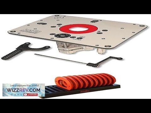 JessEm 02310 Rout R Lift II Router Lift and 02030 10 Piece Insert Ring Kit