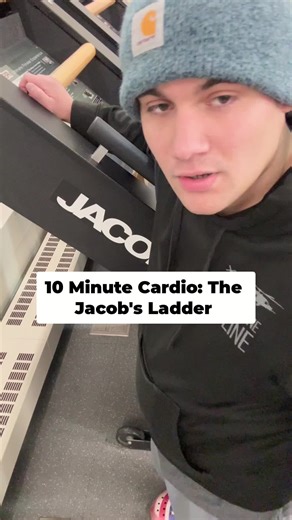 Jacob's Ladder: The cardio workout that's efficient AND effective. Get ready to sweat! #Cardio #JacobsLadder #Fitness #Workout #GymLife