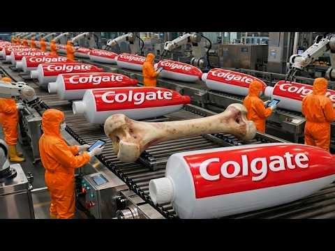 Inside the Largest Toothpaste Factory — From Animal Bones to Toothpaste (Full Process)