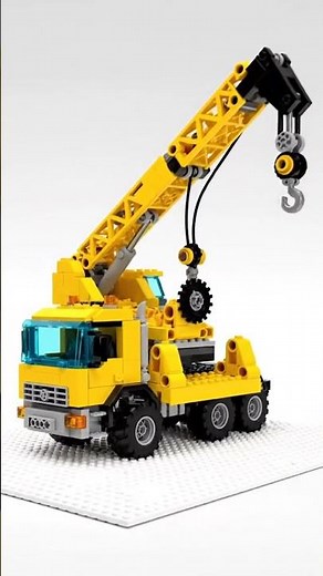 Detailed Construction of a Lego Technic Crane Truck Model