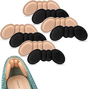 Premium Foam Heel Pads for Shoe That are Too Big Inserts Grips, Back of Heel Cushions Protectors Liner Heel Slip Pads,Blisters,Filler for Loose Shoe Fit (Multicolor)