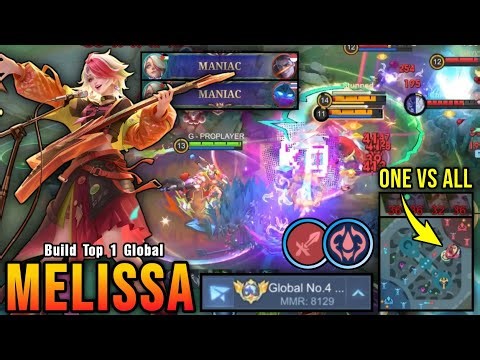 ONE VS ALL!! Hard Carry Melissa Insane 8.100+ MMR!! - Road To Top 1 Global Melissa ~ MLBB