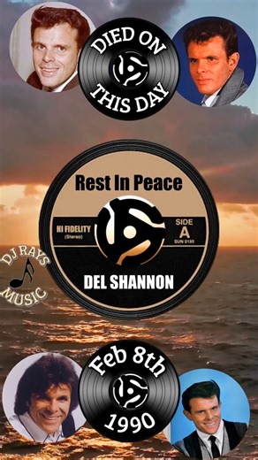 R.I.P. DEL SHANNON Died On February 8th, 1990 "RUNAWAY" by DEL SHANNON Song Link: https://youtu.be/J1Aa3gwkPjk?si=W6krH0gD1mfoLExL DJ Rays Music | DJ Rays Music
