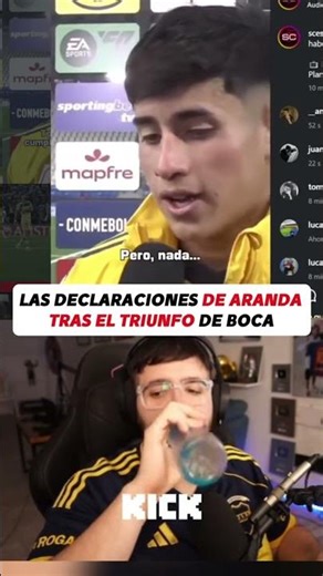 Las declaraciones de Aranda tras el triunfo de Boca #lacobraaa #lacob...