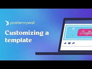Customize a template | Getting Started with PosterMyWall