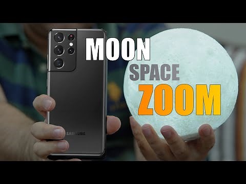 Samsung Galaxy S21 Ultra 100x Space ZOOM test - can it capture the Moon? (Moon Zoom Test)