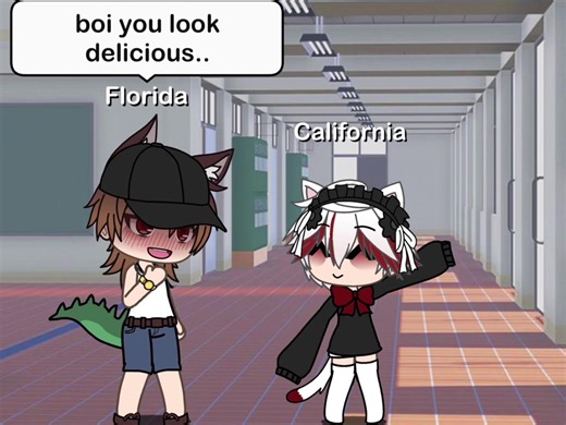 Florida x California heh.. #fyp #fypシ #viral #gacha #statehumans | statehumans