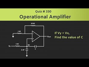 Operational Amplifier (Op-Amp) Solved Problem | Quiz - 330 Video Lecture | Crash Course (English) for Electrical Engineering - GATE