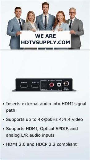 A-Neuvideo ANI-HDAINSERT4k6 4K60 UHD+ (4:4:4) HDMI Audio Inserter - TAA-compliant
