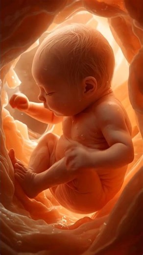 Single Baby in the Womb | Educational Video on Pregnancy & Fetal #pregnancy #unbornbaby #shorts