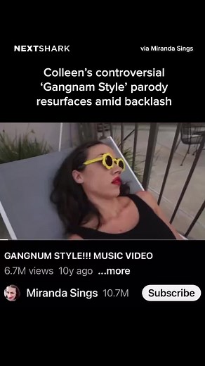 MORE INFO IN BIO Colleen Ballinger’s controversial ‘Gangnam Style’ parody resurfaces amid backlash #colleen #mirandasings #news #fyp #nextshark