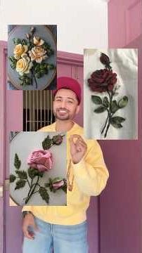 RIBBON ROSES TUTORIAL 🥀 #diy #art #craft #artandcraft #handmade #ribbonflower #sustainability