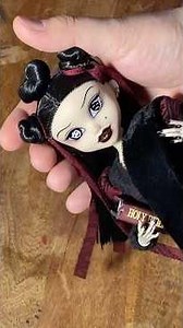 Goth doll transformation - gothic doll reroot tutorial #doll #goth #gothic #gothdoll #gothicdoll