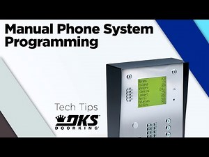 DKS Tech Tips: 1830 Series Telephone Entry Systems – Manually Performing the RS-232 Test