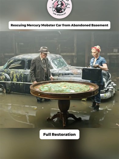 Rescuing a 1949 Mercury Car from an Abandoned Basement