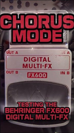 CHORUS WAVES! | BEHRINGER FX600 MULTI-FX ✨ #Chorus #Modulation #GuitarFX #Ambient #Pedalboard