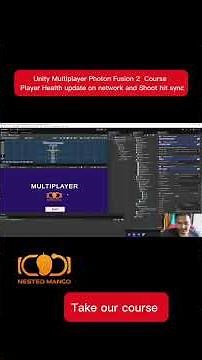 Unity Multiplayer Photon Fusion 2 Course Player Health update on network and Shoot hit sync