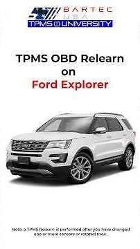 Ford Explorer TPMS OBD Relearn