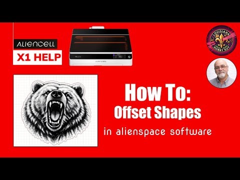 🆘 How to Offset Shapes in Alienspace Software to engrave and then cut out a project!