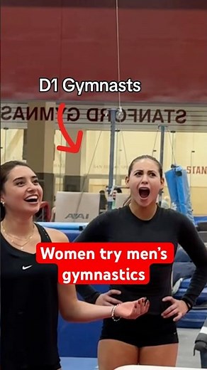 Women try men’s gymnastics 😂 #gymnastics #olympics #gymnast #olympic #sports #sport #fails #fail
