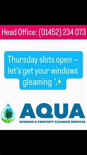March Spring Shine 🌸✨ | Book Your Thursday Window Clean 💧 #aquawindowandpropertycleaningservices