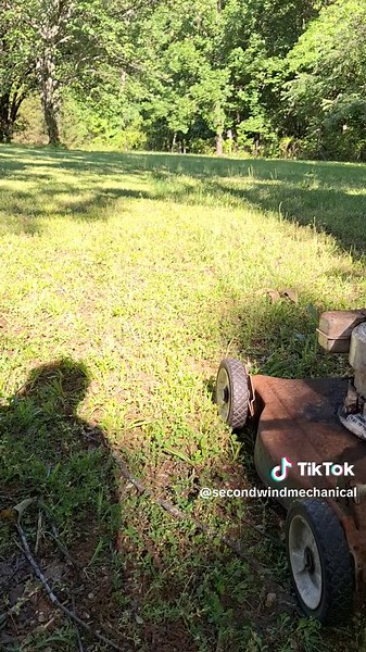 Vintage Sears and Roebuck Tecumseh 3.5HP Push Mower Grass Cutting