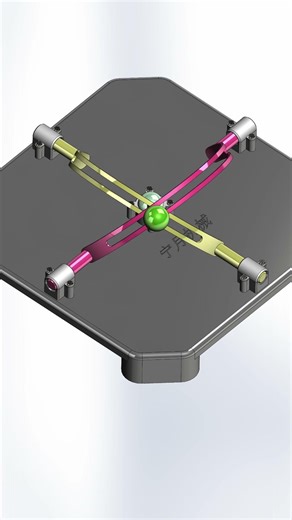 Simultaneous control of two directions #mechanism #3dprinting #solidworks #machine