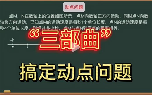 七年级必考——动点问题，三步搞定