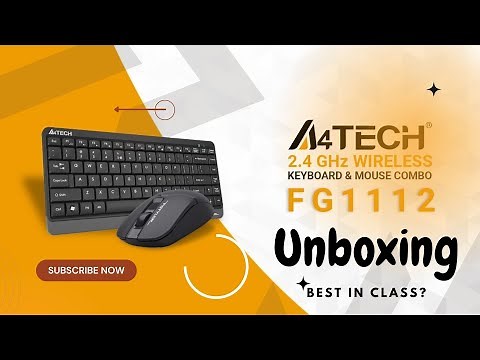 Unboxing of A4Tech FSTYLER FG1112 Wireless Keyboard & Mouse Combo | Best Budget Wireless Combo