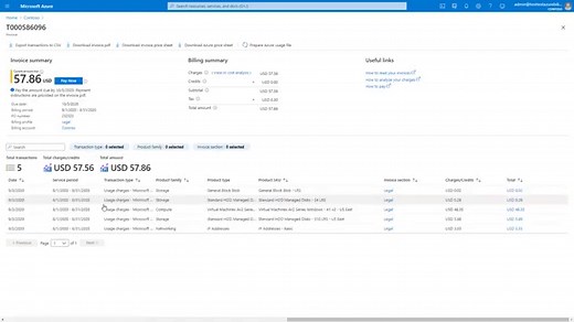 Microsoft 客户协议发票中的术语