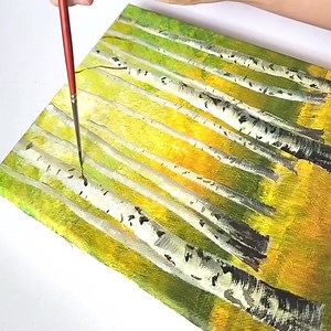 9.5K views · 123 reactions | Step by step for Beginners / The Easiest Way to Draw Birch Trees | Simple ART | Facebook