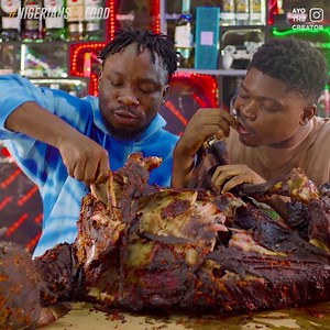 Two Men Eating A Whole Ram 🐏 🥶🥶🥶 wt @nigeriansvsfood 🥰 | De General Comedy