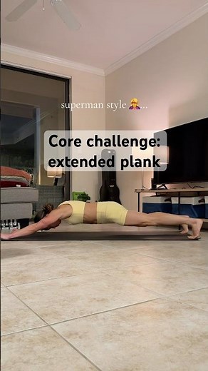 Leveling up regular planks with extended planks 💪 #calisthenics