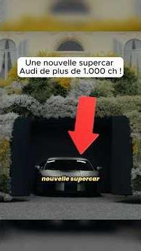What do you think of this new Audi supercar?