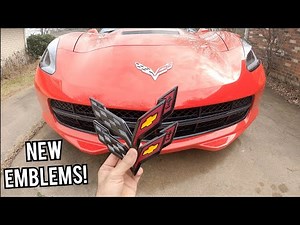 C7 Corvette EMBLEM REMOVAL! The NEW Ones Look MUCH BETTER!