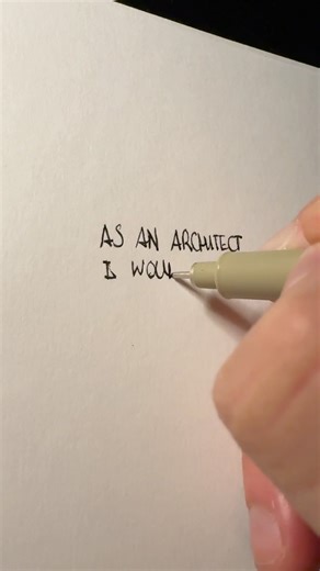 ASMR Architect Writing #architecture #asmr #asmrsounds #sleepsounds #sketch #architect #art