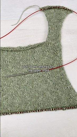 Easy knitted tank top pattern