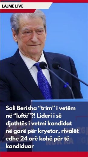 Sali Berisha “trim” i vetëm në “luftë”?! Lideri i së djathtës i vetmi kandidat në garë për kryetar