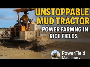 Unstoppable Mud Tractor | Power Farming in Rice Fields 🚜💪🌾