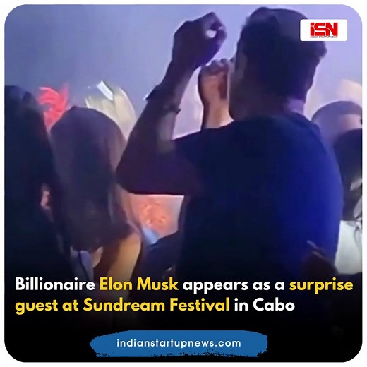 2.2K views · 11 reactions | Billionaire Elon Musk, the owner of Twitter, recently made a surprise guest appearance at Sundream Festival in Cabo (Mexico) with DJ Tennis, Carlita, Rüfüs Du Sol and Cassian. #elonmusk #party #billionaire #sundream #mexico #news #Indianstartupnews | Indian Startup News | Facebook