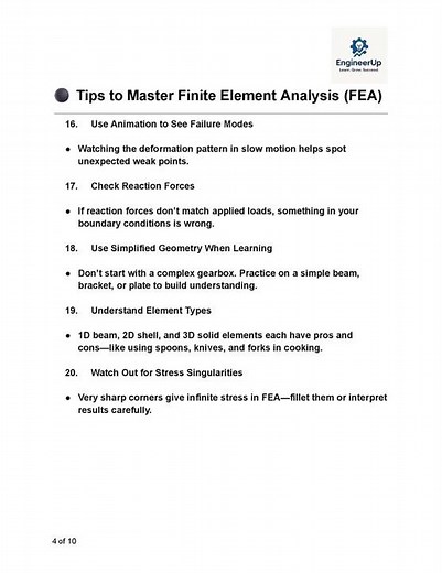62 - Tips to Master Finite Element Analysis FEA