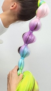 41K views · 237 reactions | Easy Bubble Ponytail Using Hair Extensions Quick ✨️ #braidingtutorial #bubbleponytail #BubbleBraids #hairextensions #kanekalon | Braid it Yourself | Facebook