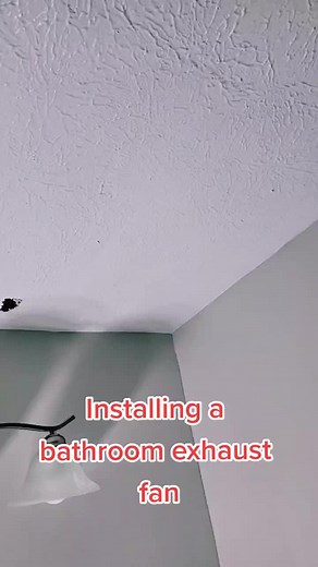 Installing a New Bathroom Exhaust Vent Fan