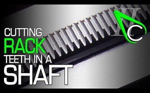 【万卷搬运】No.237 在轴上切割齿条齿【Clickspringの车工短视频】