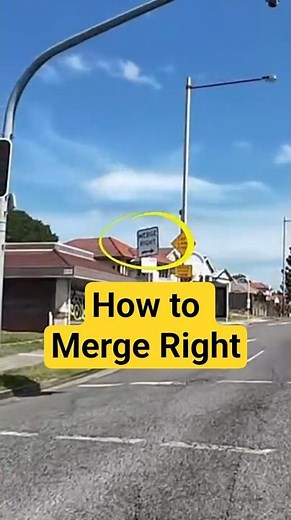 What to Do at a Merge Right Sign