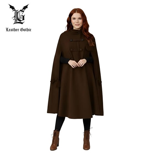 Women Wool Cape Coat, Plus Size Wool Cape Coat, Winter Wool Coat, Swing Wool Cape Coat, Long Wool Cape, Victorian Wool Coat, Princess Coat - Etsy