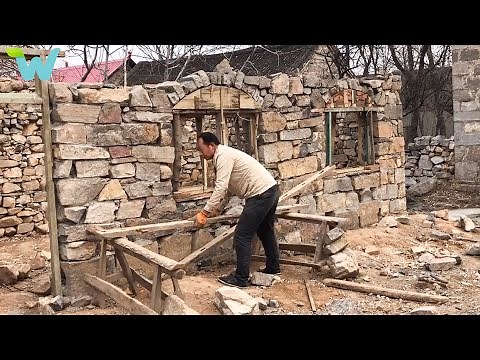 The man builds and renovates a house with stone in the countryside Part1 | WU Vlog ▶ 58