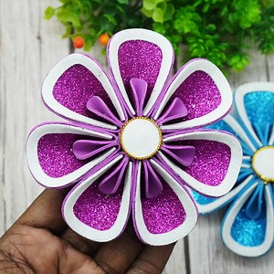 Super easy flower-making instructions. How to make Flowers from Foamiran. Do it yourself EVA foam flowers. | DIY Crafts & Art