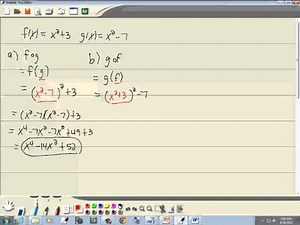 College Algebra Homework - Composite Functions - P0302153